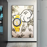 ChandeliersDecor.com-Wall Posters-Time is Money Poster - Motivational Wall Art