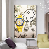 ChandeliersDecor.com-Wall Posters-Time is Money Poster - Motivational Wall Art