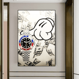 ChandeliersDecor.com-Wall Posters-Time is Money Poster: Powerful Reminder for Efficiency