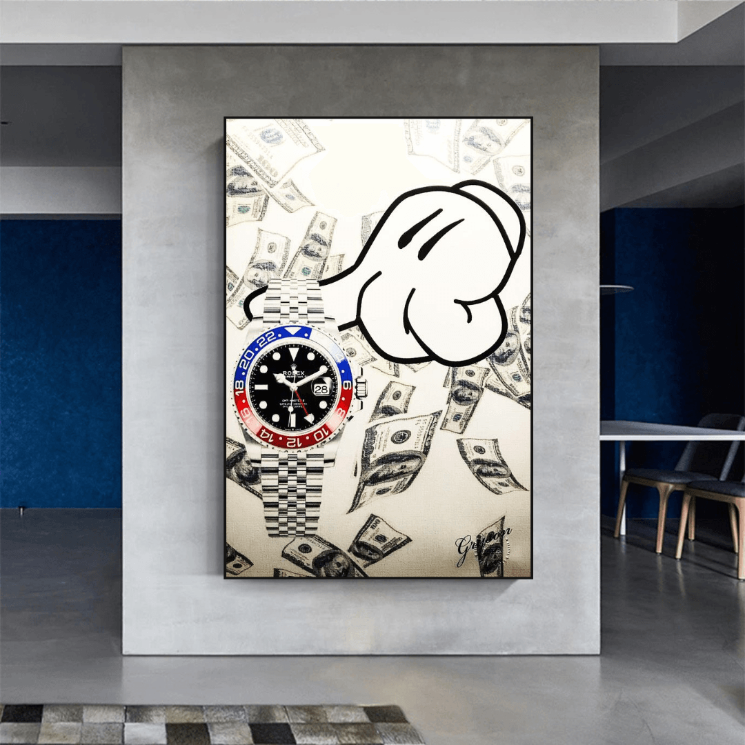 ChandeliersDecor.com-Wall Posters-Time is Money Poster: Powerful Reminder for Efficiency