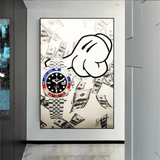 ChandeliersDecor.com-Wall Posters-Time is Money Poster: Powerful Reminder for Efficiency