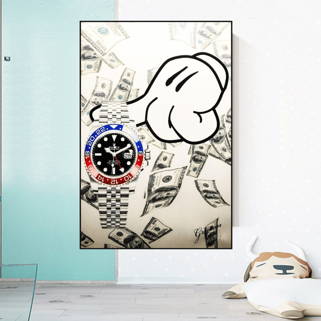 ChandeliersDecor.com-Wall Posters-Time is Money Poster: Powerful Reminder for Efficiency