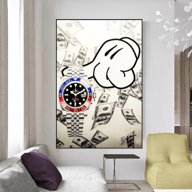 ChandeliersDecor.com-Wall Posters-Time is Money Poster: Powerful Reminder for Efficiency