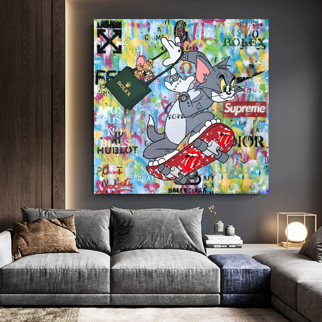 ChandeliersDecor.com-Wall Posters-Tom and Jerry Canvas Art - Shop Now at Its Shopping Time