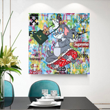 ChandeliersDecor.com-Wall Posters-Tom and Jerry Canvas Art - Shop Now at Its Shopping Time