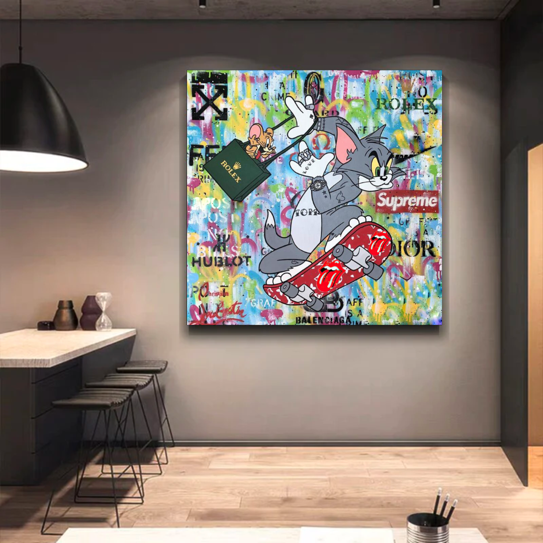 ChandeliersDecor.com-Wall Posters-Tom and Jerry Canvas Art - Shop Now at Its Shopping Time