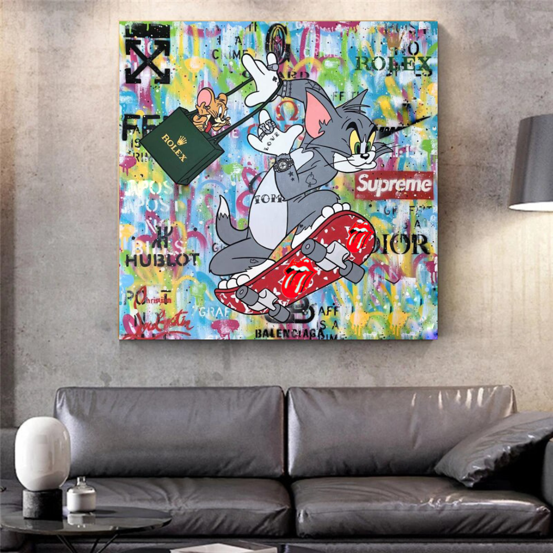 ChandeliersDecor.com-Wall Posters-Tom and Jerry Canvas Art - Shop Now at Its Shopping Time