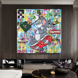 ChandeliersDecor.com-Wall Posters-Tom and Jerry Canvas Art - Shop Now at Its Shopping Time