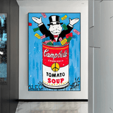 ChandeliersDecor.com-Monopoly Wall Poster-Tomato Soup - Alec Monopoly Canvas Wall Art