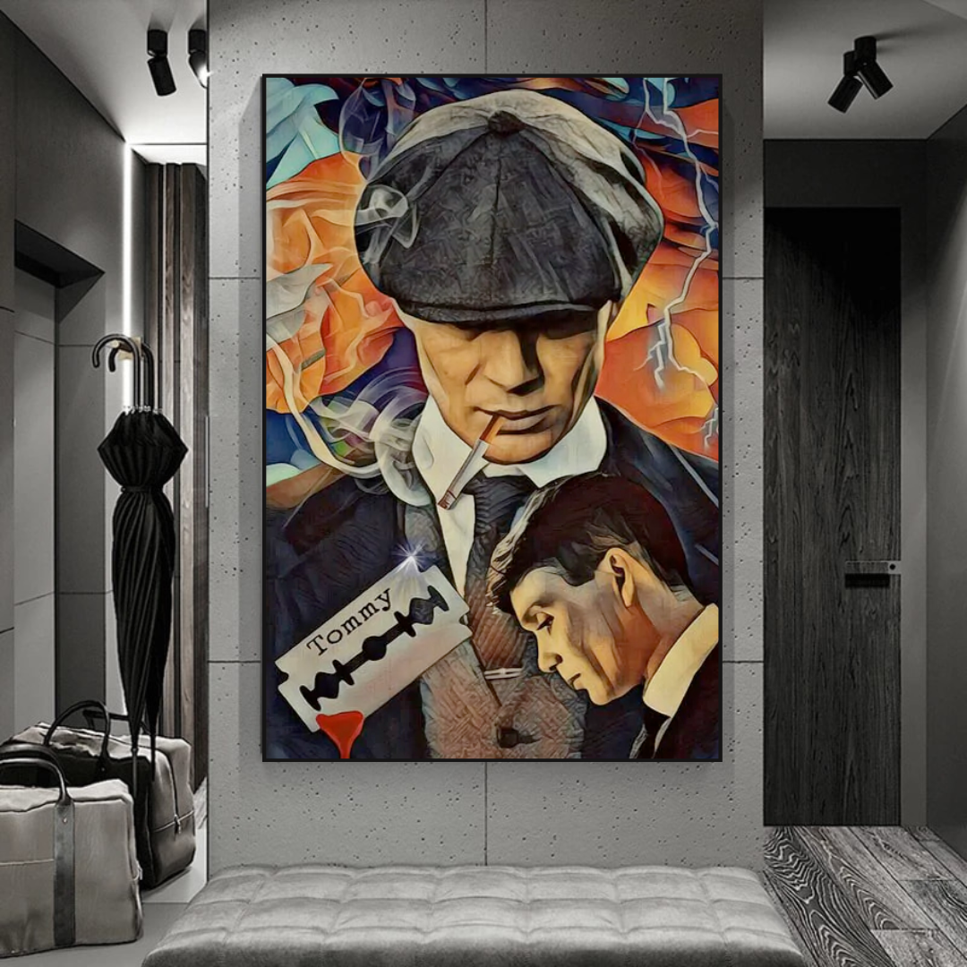 ChandeliersDecor.com-Wall Posters-Tommy Shelby Peaky Blinders Drama Canvas Wall Art