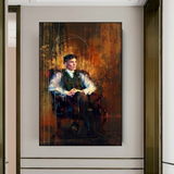 ChandeliersDecor.com-Wall Posters-Tommy Shelby Peaky Blinders Drama Canvas Wall Art