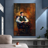 ChandeliersDecor.com-Wall Posters-Tommy Shelby Peaky Blinders Drama Canvas Wall Art