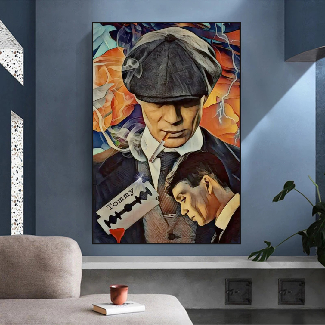 ChandeliersDecor.com-Wall Posters-Tommy Shelby Peaky Blinders Drama Canvas Wall Art