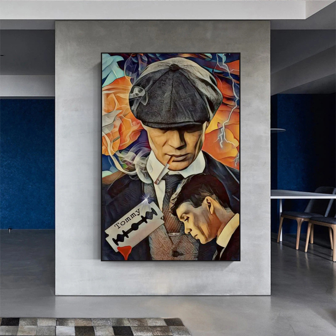 ChandeliersDecor.com-Wall Posters-Tommy Shelby Peaky Blinders Drama Canvas Wall Art