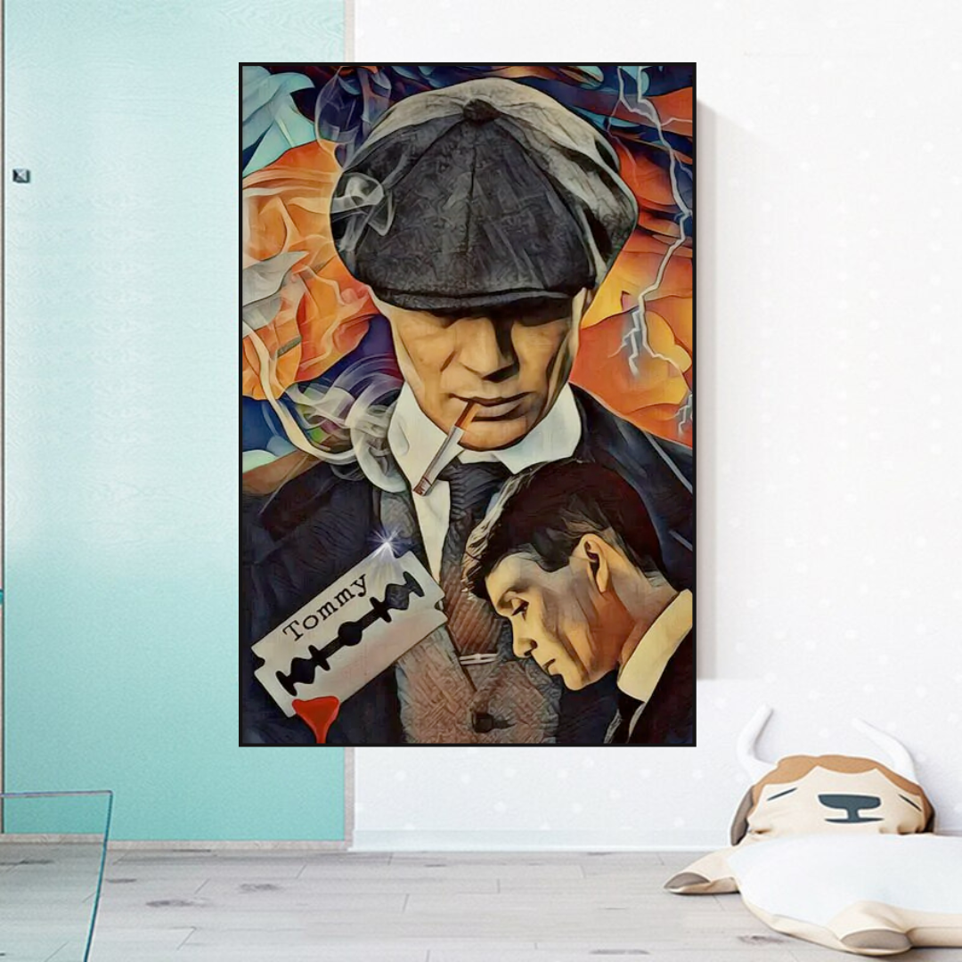 ChandeliersDecor.com-Wall Posters-Tommy Shelby Peaky Blinders Drama Canvas Wall Art