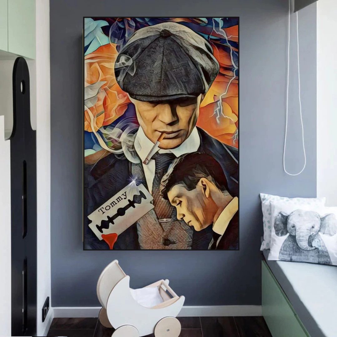 ChandeliersDecor.com-Wall Posters-Tommy Shelby Peaky Blinders Drama Canvas Wall Art