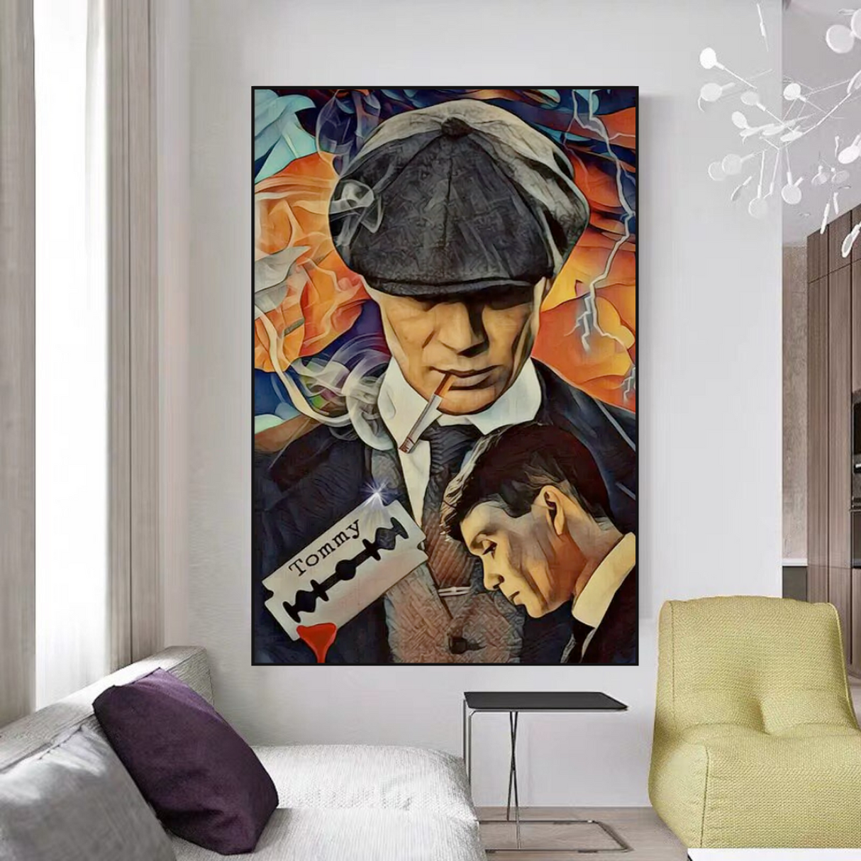 ChandeliersDecor.com-Wall Posters-Tommy Shelby Peaky Blinders Drama Canvas Wall Art