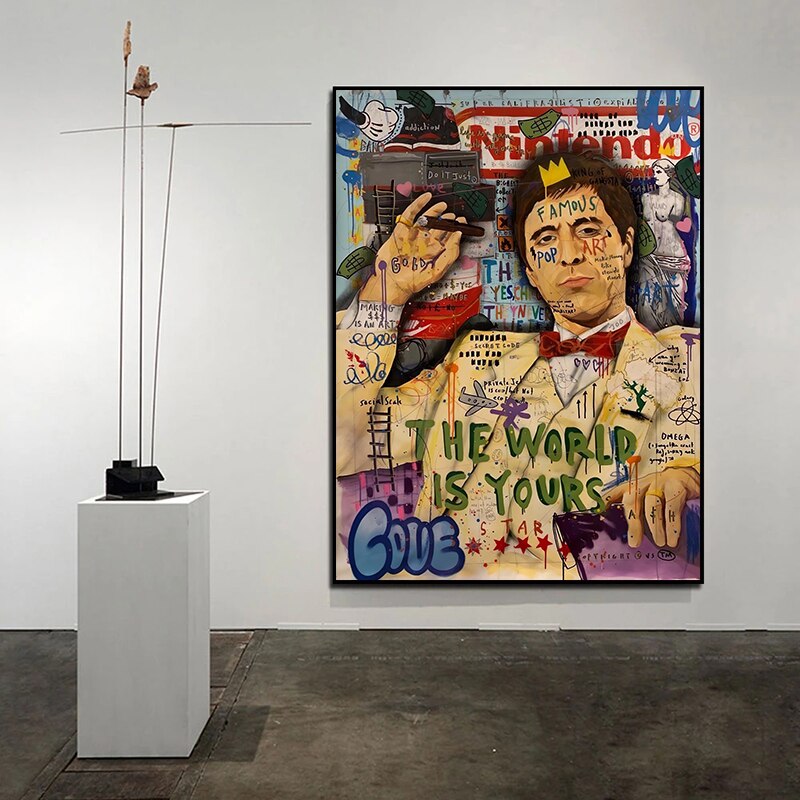 ChandeliersDecor.com-Godfather Wall Art-Tony Montana Poster - Official Scarface Merchandise