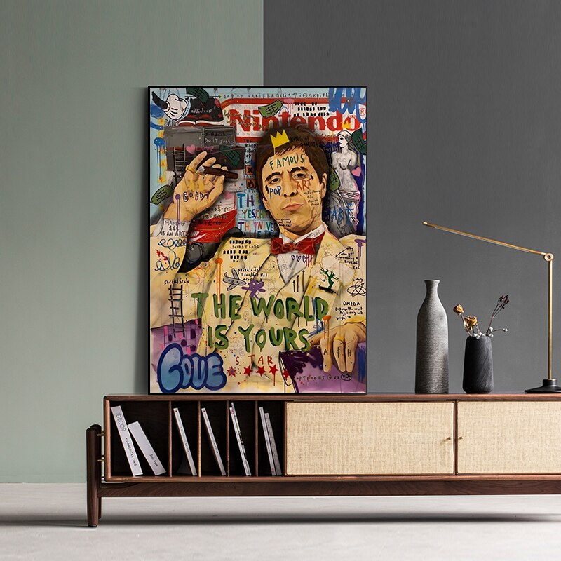 ChandeliersDecor.com-Godfather Wall Art-Tony Montana Poster - Official Scarface Merchandise