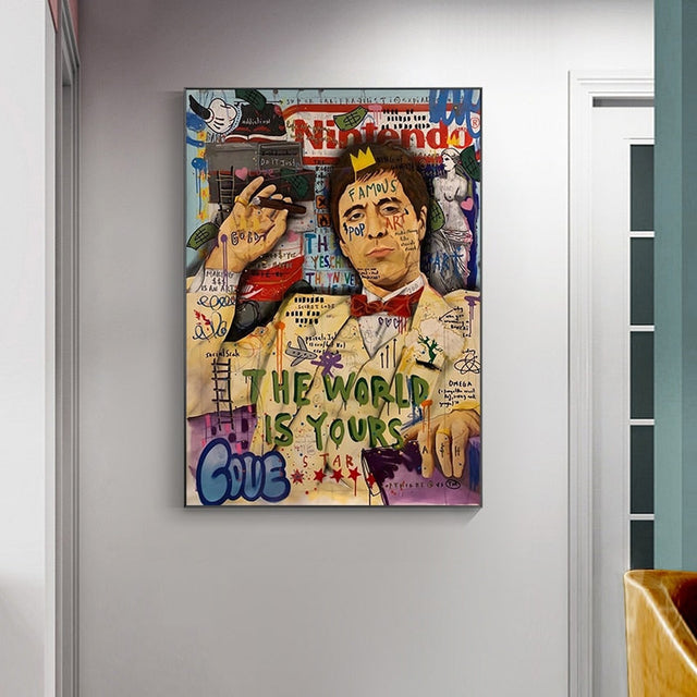 ChandeliersDecor.com-Godfather Wall Art-Tony Montana Poster - Official Scarface Merchandise