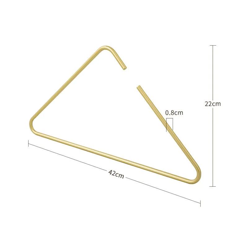 ChandeliersDecor.com-Drying Racks & Hangers-Triangle Clothes Hangers 5pcs Solid Metal