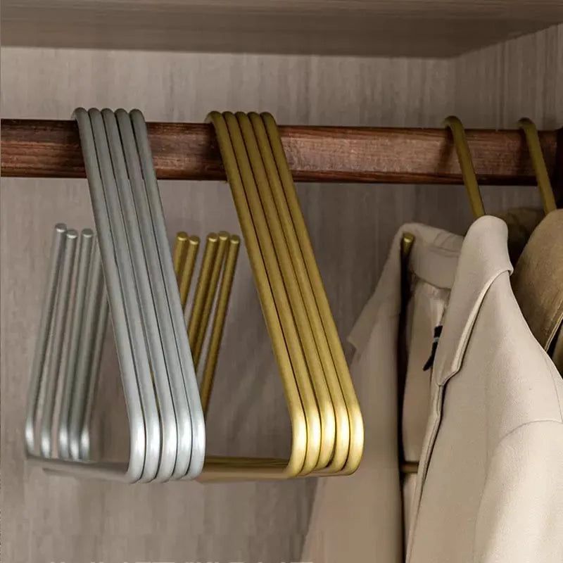 ChandeliersDecor.com-Drying Racks & Hangers-Triangle Clothes Hangers 5pcs Solid Metal