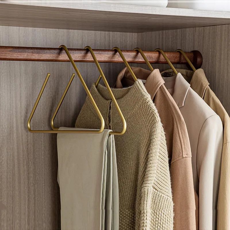 ChandeliersDecor.com-Drying Racks & Hangers-Triangle Clothes Hangers 5pcs Solid Metal