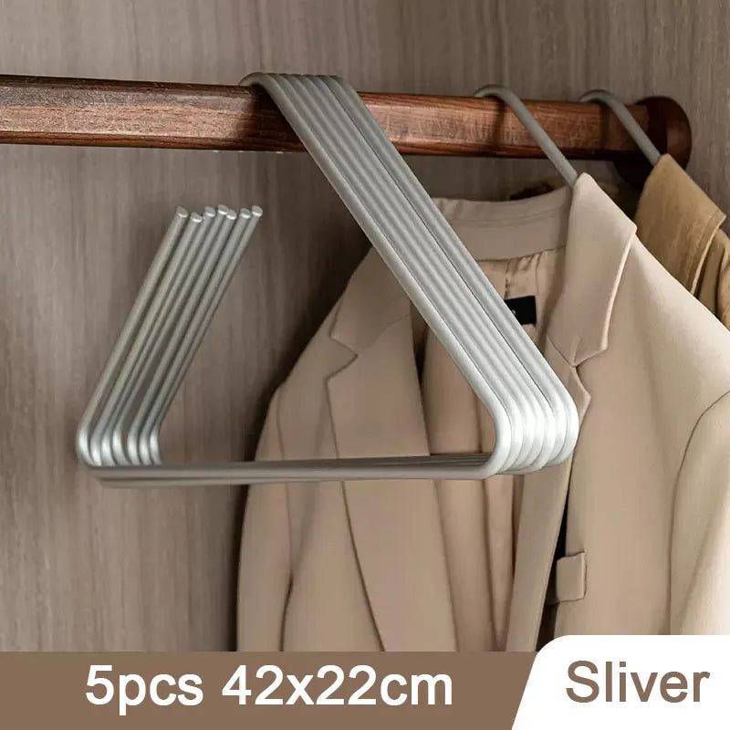 ChandeliersDecor.com-Drying Racks & Hangers-Triangle Clothes Hangers 5pcs Solid Metal