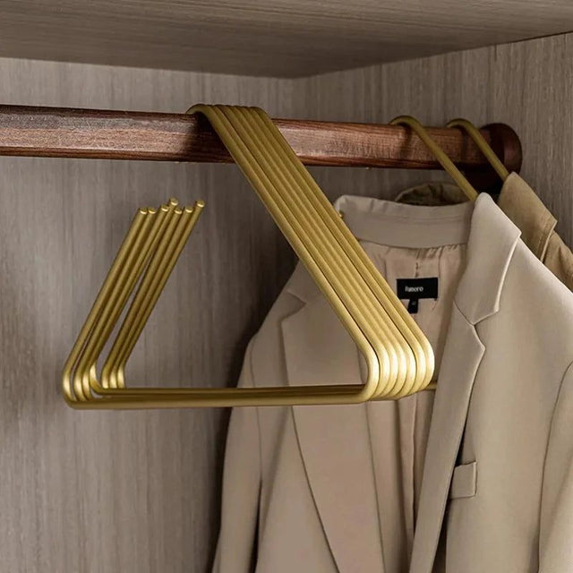 ChandeliersDecor.com-Drying Racks & Hangers-Triangle Clothes Hangers 5pcs Solid Metal