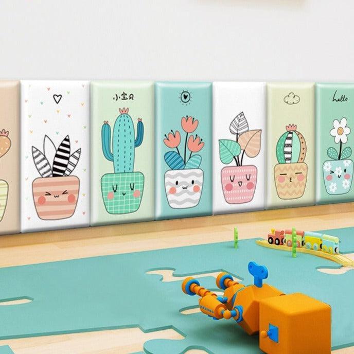 ChandeliersDecor.com-Padded Walls-Tropical Rainforest Kids Wall Padded Safety Cushions