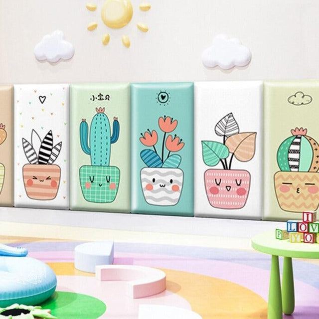 ChandeliersDecor.com-Padded Walls-Tropical Rainforest Kids Wall Padded Safety Cushions