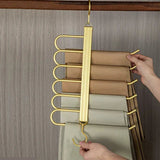 ChandeliersDecor.com-Drying Racks & Hangers-Trousers 6 in 1 Folding 360° Rotatable Aluminium Alloy Hangers