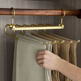 ChandeliersDecor.com-Drying Racks & Hangers-Trousers 6 in 1 Folding 360° Rotatable Aluminium Alloy Hangers