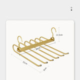 ChandeliersDecor.com-Drying Racks & Hangers-Trousers 6 in 1 Folding 360° Rotatable Aluminium Alloy Hangers