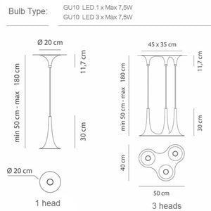 ChandeliersDecor.com-Pendant Lights-Trumpet Hanging Lights: Elevate Your Space