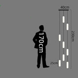 ChandeliersDecor.com-Staircase Chandelier-Tubes: Staircase Chandelier - Exquisite Lighting Solution