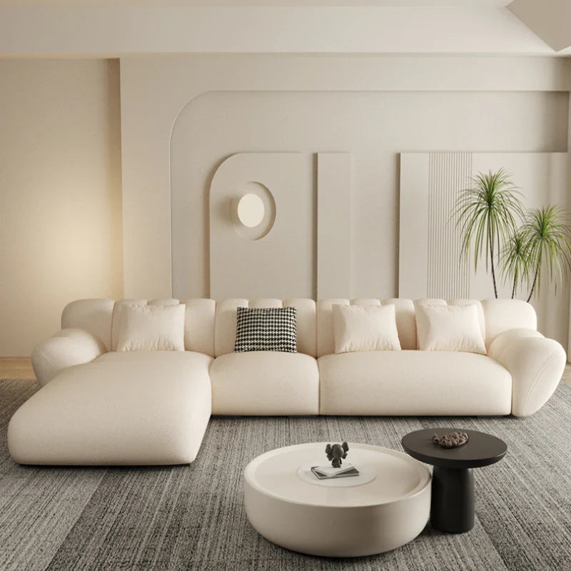 ChandeliersDecor.com-Sofa Set-Tulip Loveseat Lounge Corner Sofa Set