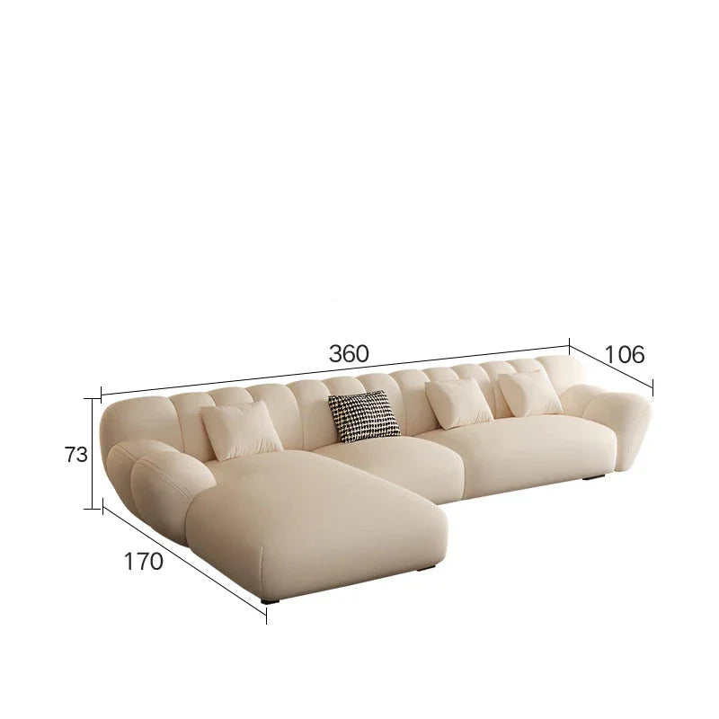 ChandeliersDecor.com-Sofa Set-Tulip Loveseat Lounge Corner Sofa Set
