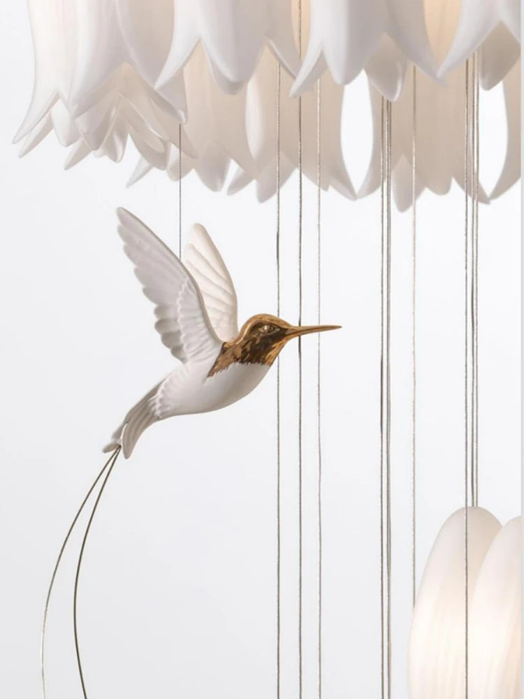 ChandeliersDecor.com-Chandeliers-Tulip Spiral Ceramic Chandelier Lighting