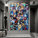 ChandeliersDecor.com-Musicians Wall Art-TuPac Biggie Smalls Poster: Hip Hop Legends Canvas Wall Art