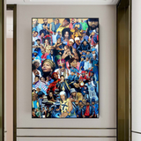 ChandeliersDecor.com-Musicians Wall Art-TuPac Biggie Smalls Poster: Hip Hop Legends Canvas Wall Art