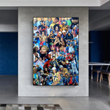 ChandeliersDecor.com-Musicians Wall Art-TuPac Biggie Smalls Poster: Hip Hop Legends Canvas Wall Art