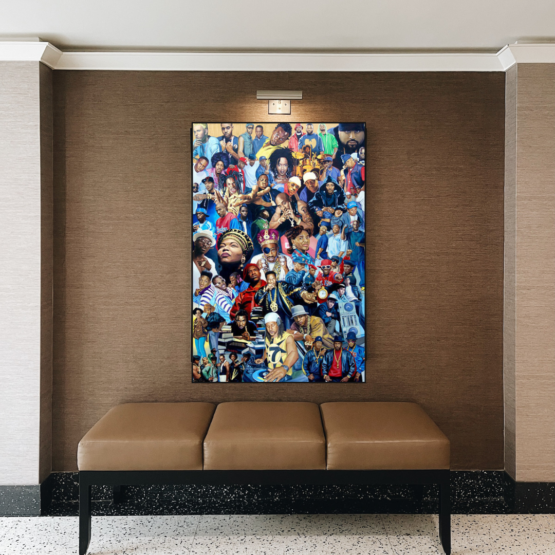 ChandeliersDecor.com-Musicians Wall Art-TuPac Biggie Smalls Poster: Hip Hop Legends Canvas Wall Art