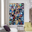 ChandeliersDecor.com-Musicians Wall Art-TuPac Biggie Smalls Poster: Hip Hop Legends Canvas Wall Art