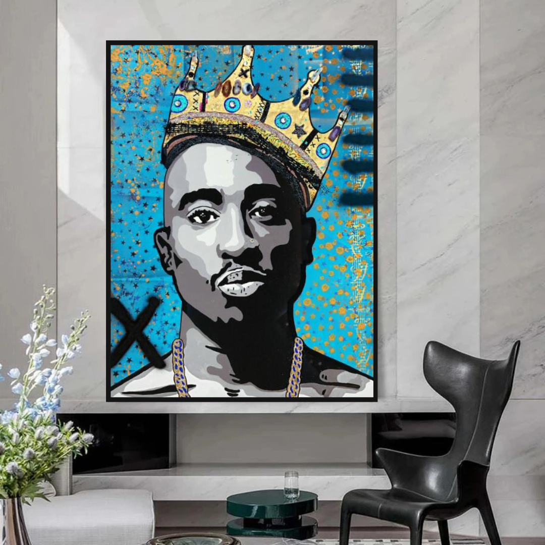 ChandeliersDecor.com-Musicians Wall Art-Tupac Poster: Authentic Memorabilia & Collectibles