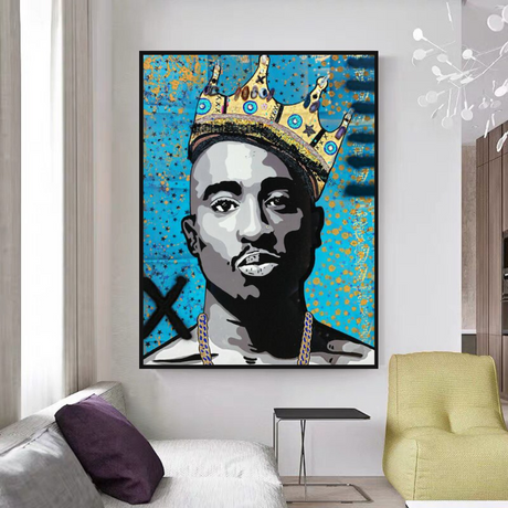 ChandeliersDecor.com-Musicians Wall Art-Tupac Poster: Authentic Memorabilia & Collectibles