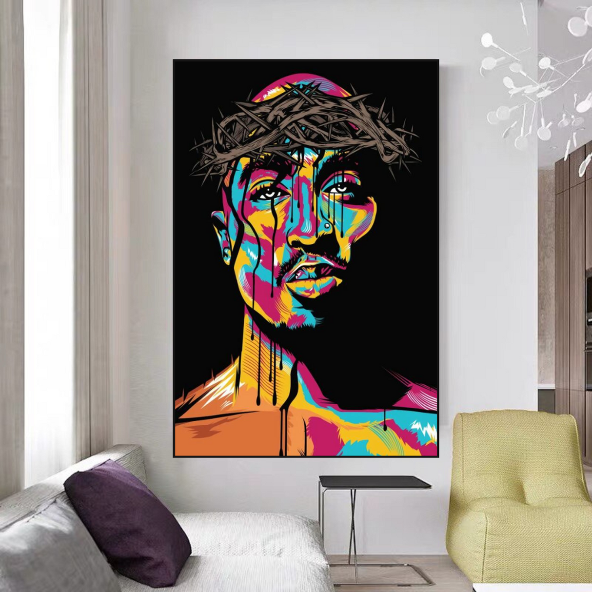 ChandeliersDecor.com-Musicians Wall Art-Tupac Poster – Authentic Tribute to Legendary Rapper