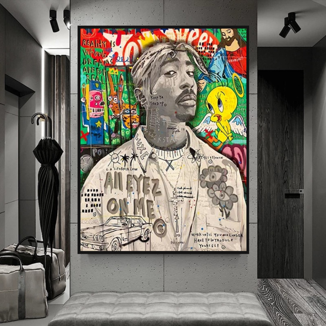 ChandeliersDecor.com-Musicians Wall Art-Tupac Poster: Authentic Wall Art for True Fans