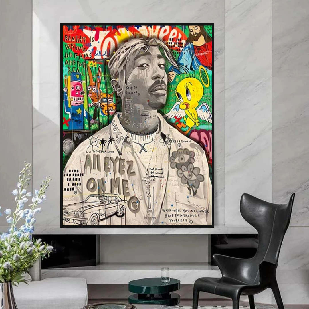 ChandeliersDecor.com-Musicians Wall Art-Tupac Poster: Authentic Wall Art for True Fans