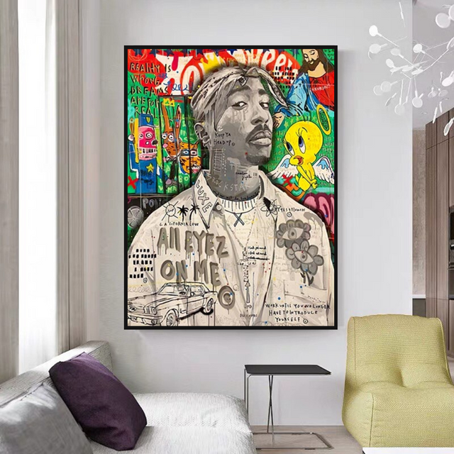 ChandeliersDecor.com-Musicians Wall Art-Tupac Poster: Authentic Wall Art for True Fans